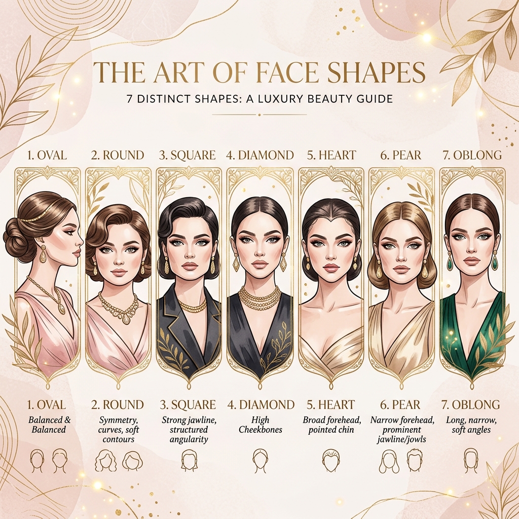 Face Shapes: The Complete Guide to All 7 Types | Detect Face Shape