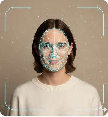 Step 2: Map facial contours and cheekbone structure on the device