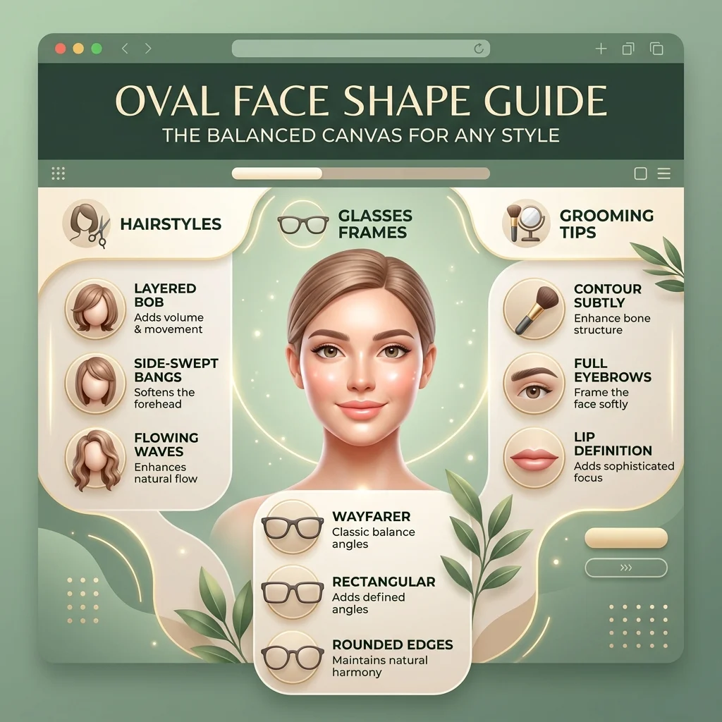 Oval Face Shape Guide (2026): Hair, Glasses & Styling