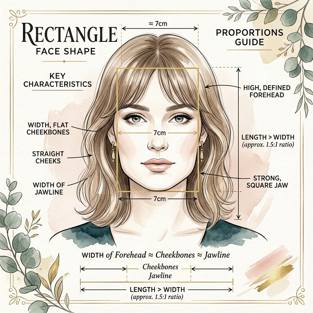 Rectangle Face Shape Style, Haircut and Glasses Guide